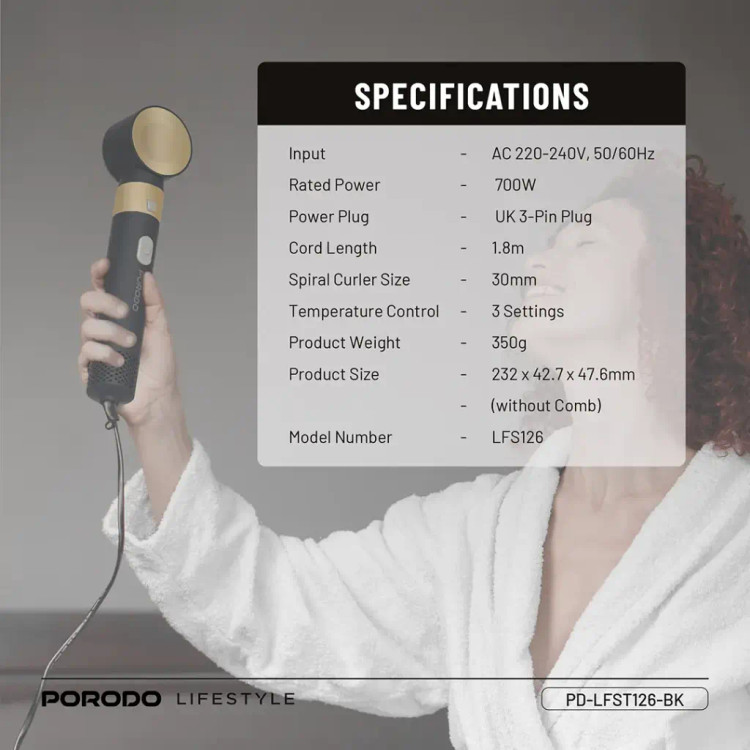 سشوار چندکاره پرودو مدل Multi-Styling Hair Dryer Set