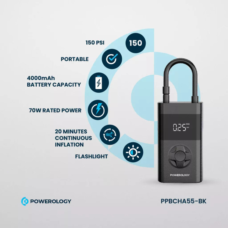 پمپ باد و پاوربانک پاورولوژی PPBCHA55 مدل Ultra Portable