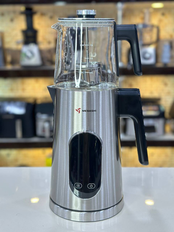 چای ساز مباشی مدل ME-TM303 ظرفیت کتری ۱.۷ لیتر با کتری استیل ضد زنگ