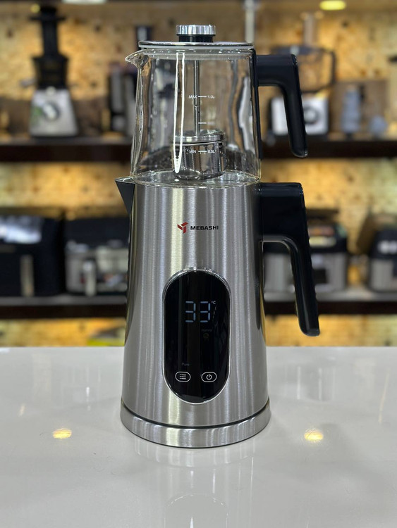 چای ساز مباشی مدل ME-TM303 ظرفیت کتری ۱.۷ لیتر با کتری استیل ضد زنگ