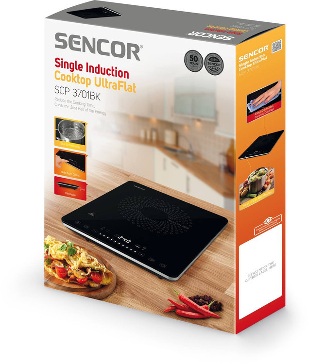 اجاق برقی القایی سنکور مدل SCP3701BK تک شعله