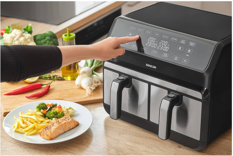 سرخ کن بدون روغن سنکور مدل SFR-9500 ظرفیت 8 لیتری