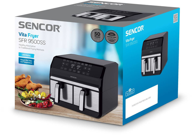 سرخ کن بدون روغن سنکور مدل SFR-9500 ظرفیت 8 لیتری
