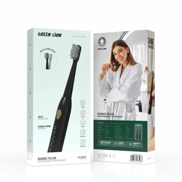 مسواک برقی قابل شارژ سونیک پلاس گرین لاین Sonic Plus Rechargeable Toothbrush