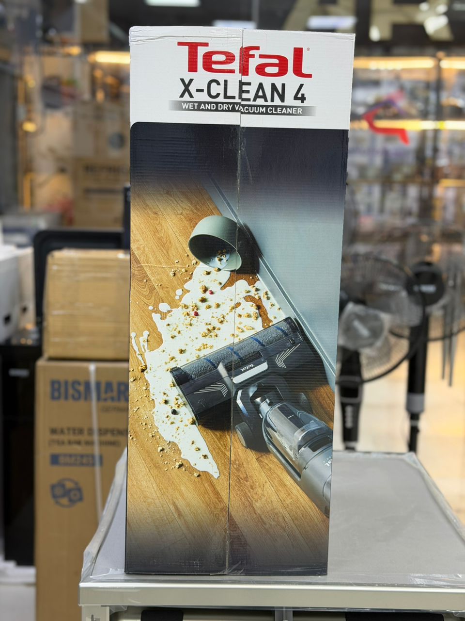 جارو زمینشوی و کفشوی شارژی تفال مدل Tefal X-Clean 4 GF5035