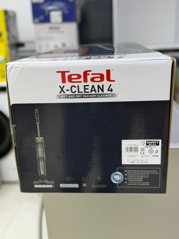 جارو زمینشوی و کفشوی شارژی تفال مدل Tefal X-Clean 4 GF5035
