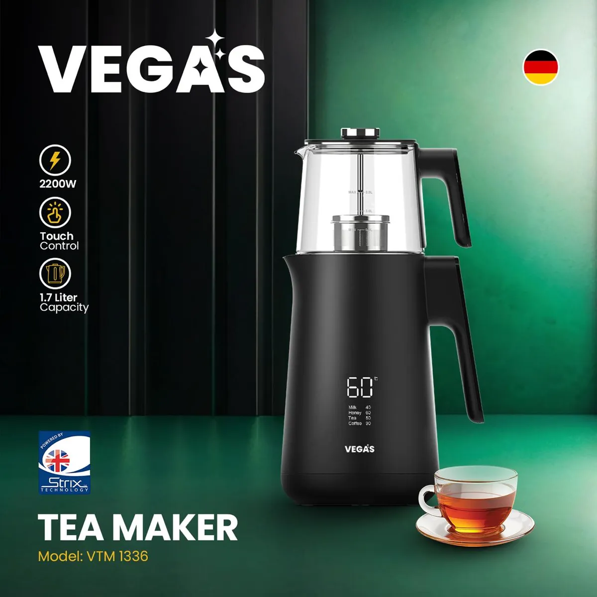 چای ساز وگاس مدل VTM1336