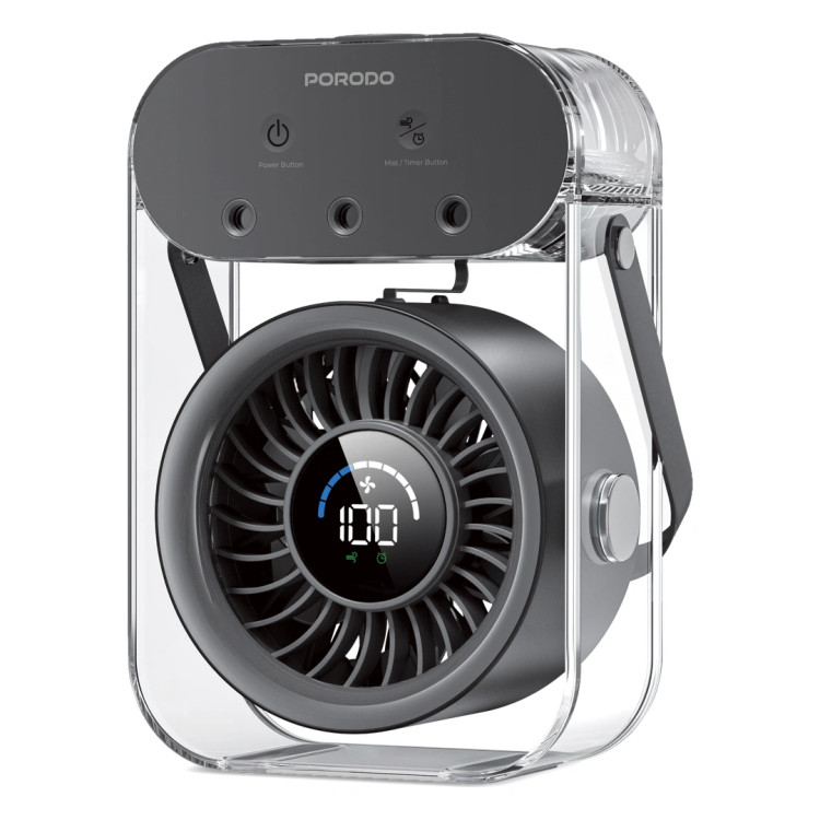 پنکه رومیزی پرودو Porodo Lifestyle Chillo Aqua PDLFSTZH26BK