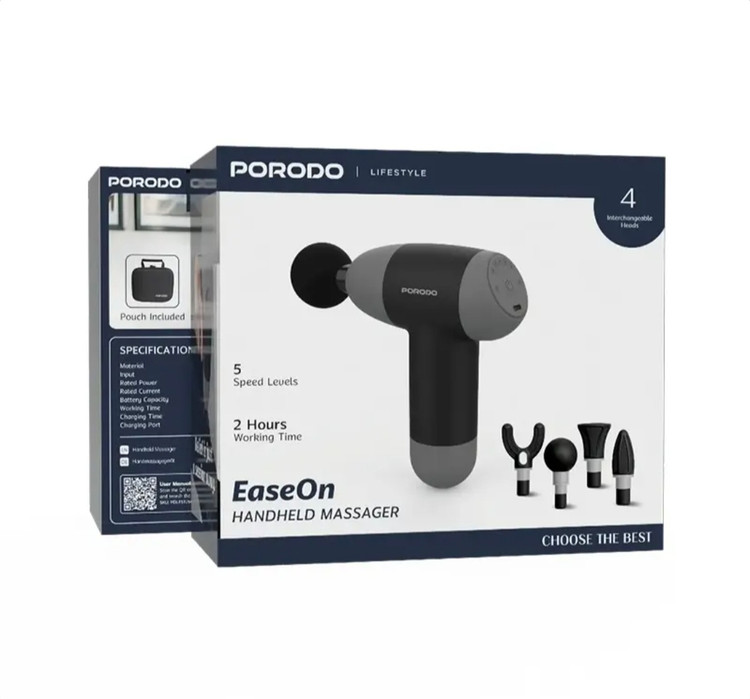 ماساژور تفنگی شارژی پرودو Porodo EaseOn Handheld Massager PDLFSTJ14