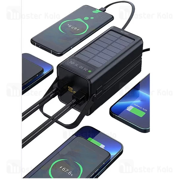 پاوربانک خورشیدی 80000 میلی آمپر گرین لاین مدل Green Lion Solar MAX Power Bank