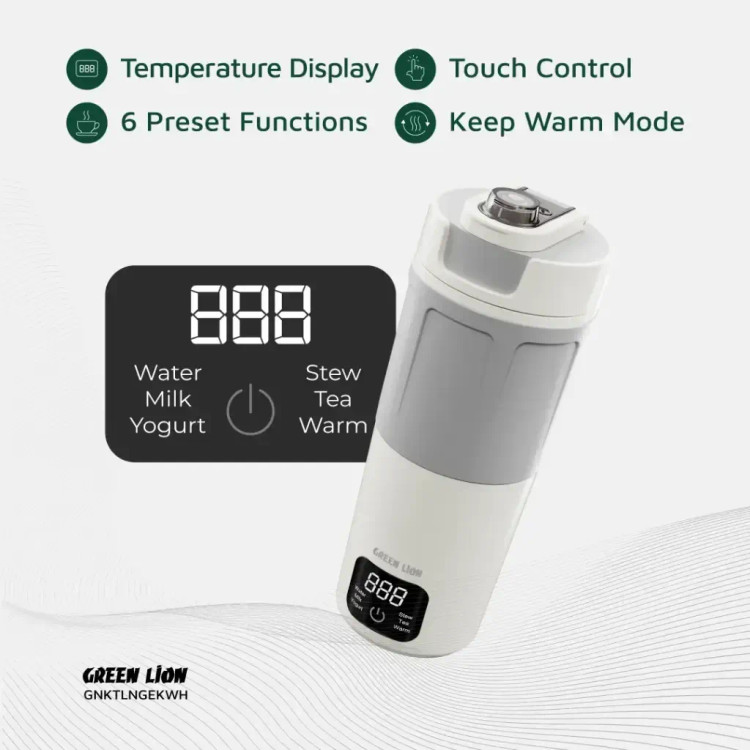 کتری برقی گرین لاین Kettle & Go ظرفیت ۶۰۰ میلیلیتر