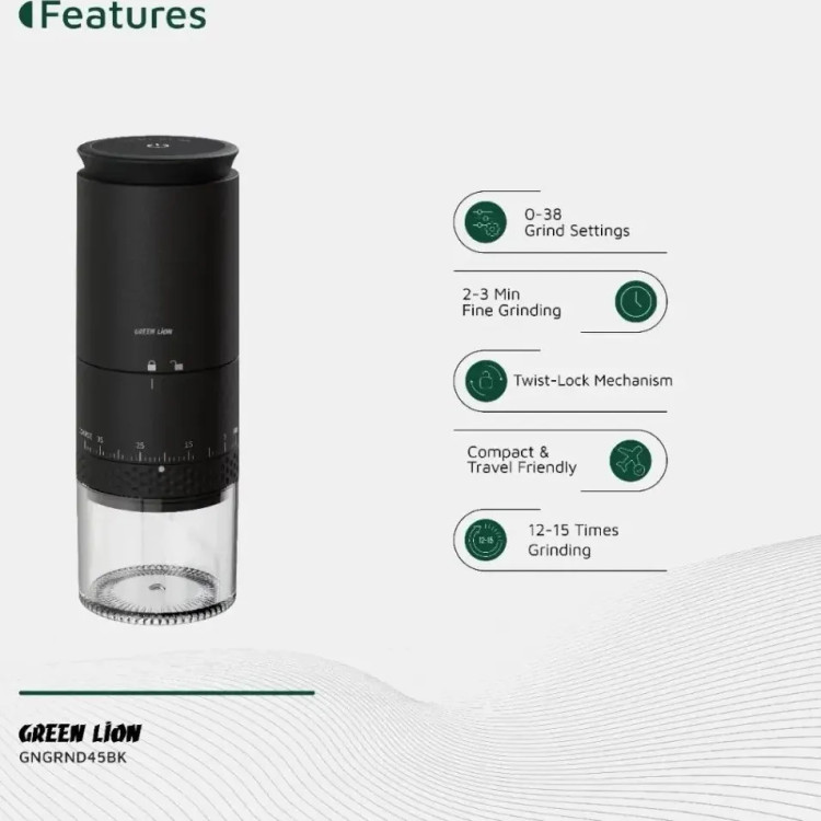 آسیاب قهوه شارژی گرین لاین مدل Grind Pro