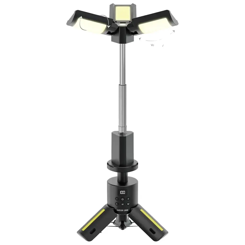 چراغ کمپینگ گرین لاین مدل TRIO BEAM RGB سه پایه ای