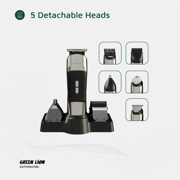 ماشین اصلاح 5 کاره گرین لاین مدل Trim Master GNTM40HTBK با باتری 1300mAh