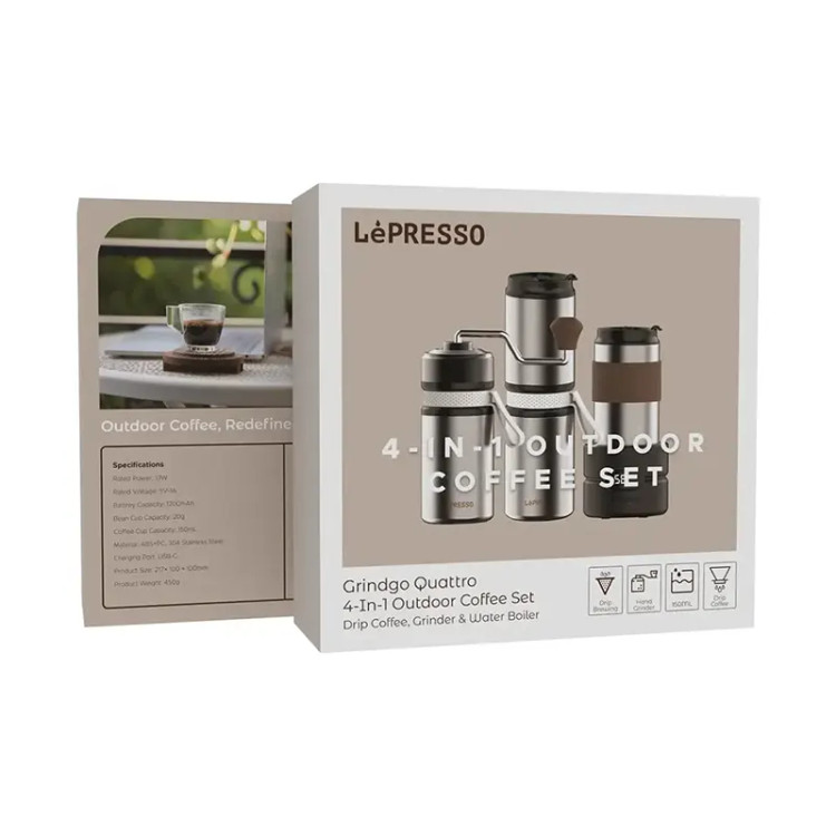 ست قهوه چهار کاره لپرسو Lepresso LP4IN1OCFFS Grindgo Coffee Set