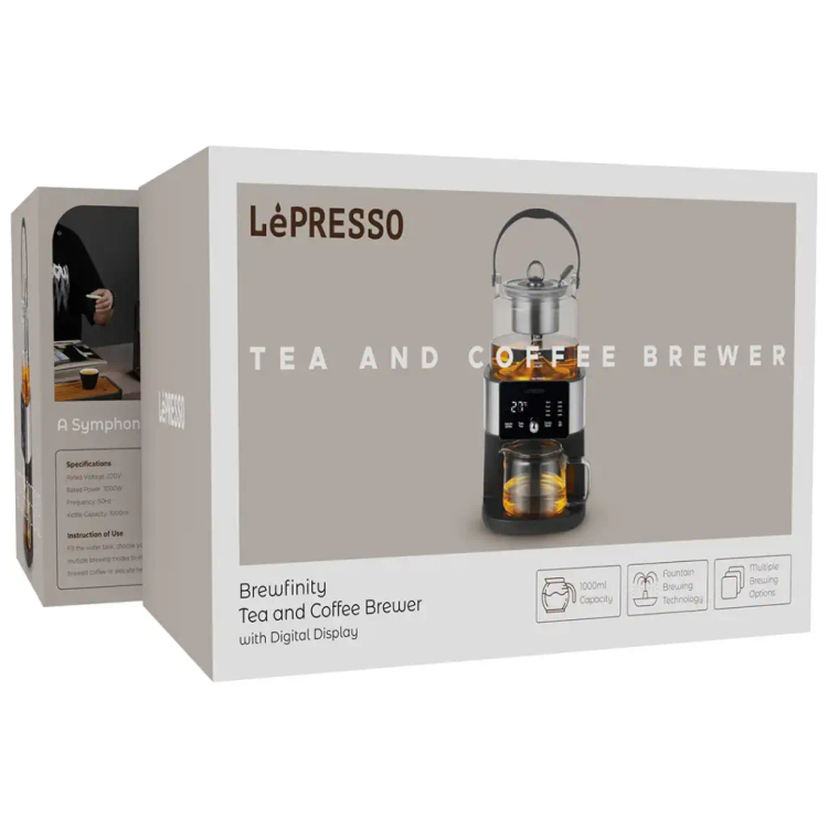 چای و قهوه ساز هوشمند با نمایشگر دیجیتال لپرسو LePresso Brewfinity-LPCFFTCB0040