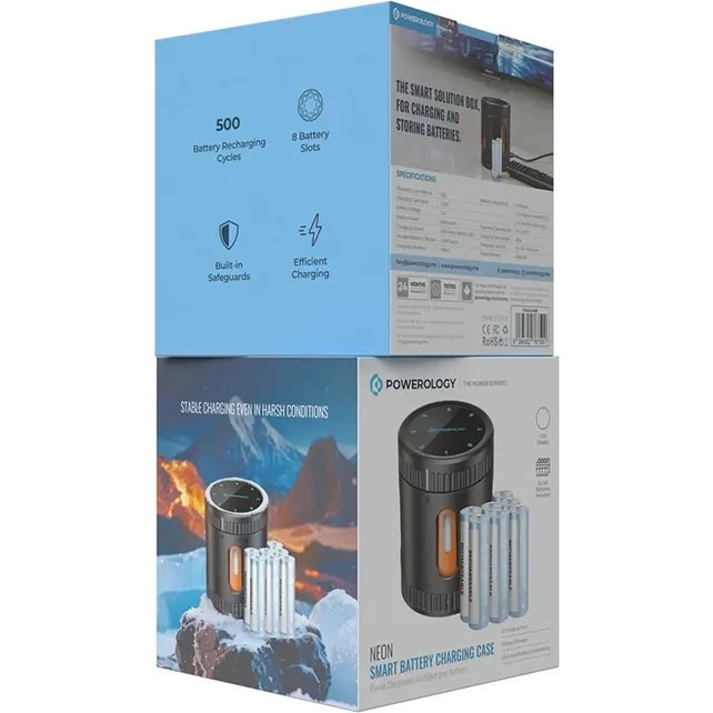کیس شارژ باتری پاورولوژی مدل POWEROLOGY PWAD04BK