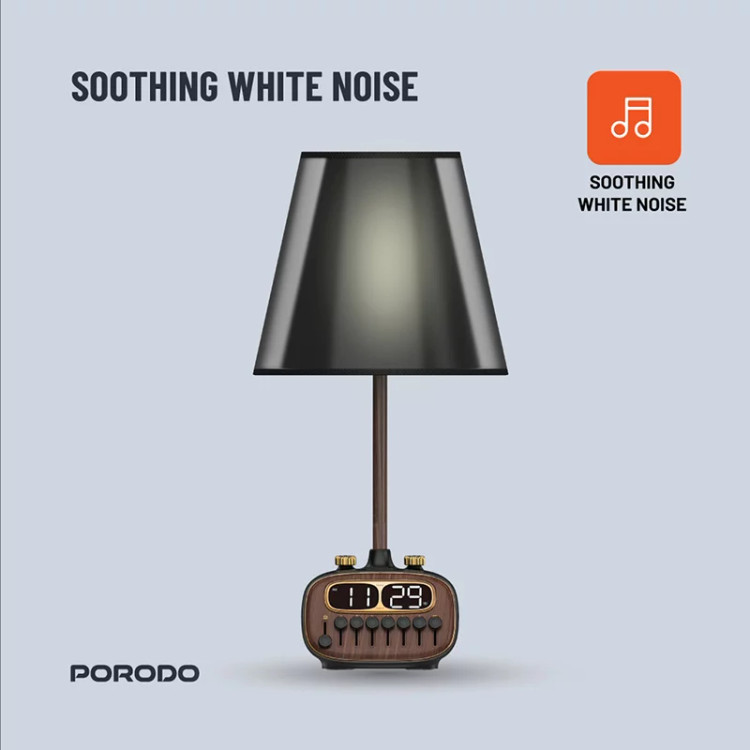 آباژور رومیزی و اسپیکر بلوتوث پرودو Porodo Retro Desk Lamp PD-RDBTSCP