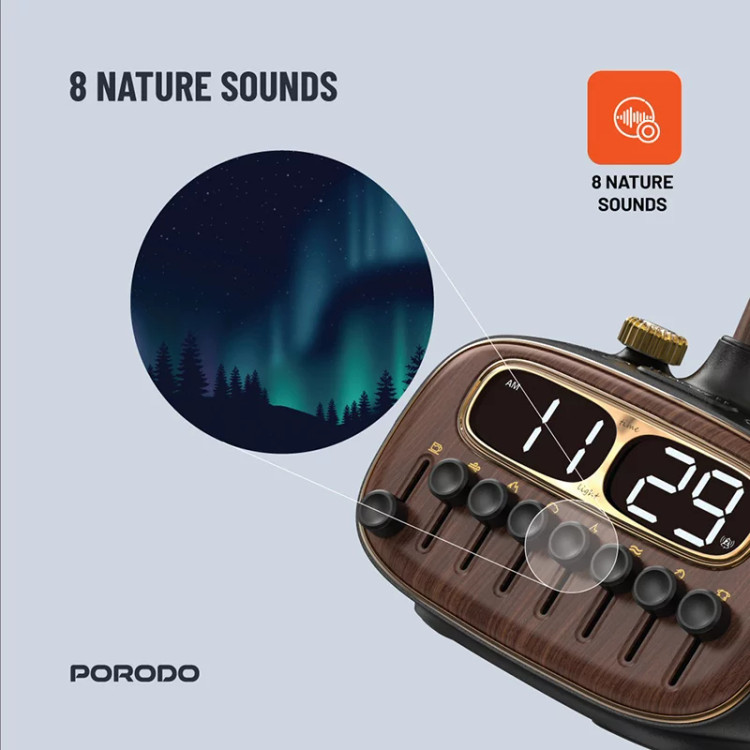 آباژور رومیزی و اسپیکر بلوتوث پرودو Porodo Retro Desk Lamp PD-RDBTSCP