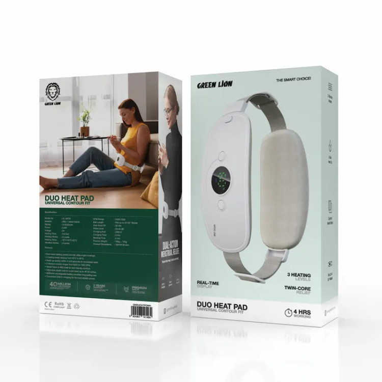 ماساژور قاعدگی دو طرفه گرین لاین مدل Duo Heat Pad