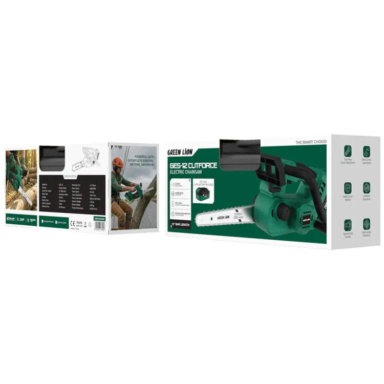 اره زنجیری شارژی گرین لاین GES-12 Cutforce با تیغه 12 اینچ