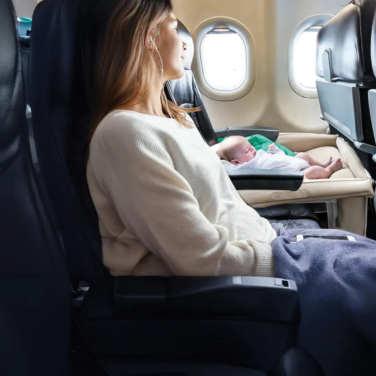 تشک بادی نوزاد گرین لاین Inflatable Toddler Travel Bed | همراه پمپ شارژی
