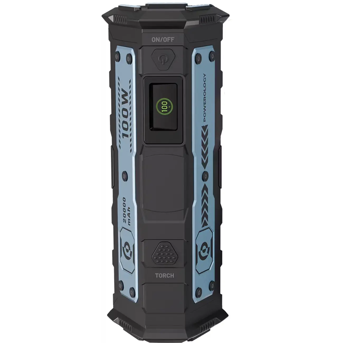 پاوربانک پاورولوژی مدل TorchPower PPBCHA91BK ظرفیت 20000 میلی آمپر ساعت
