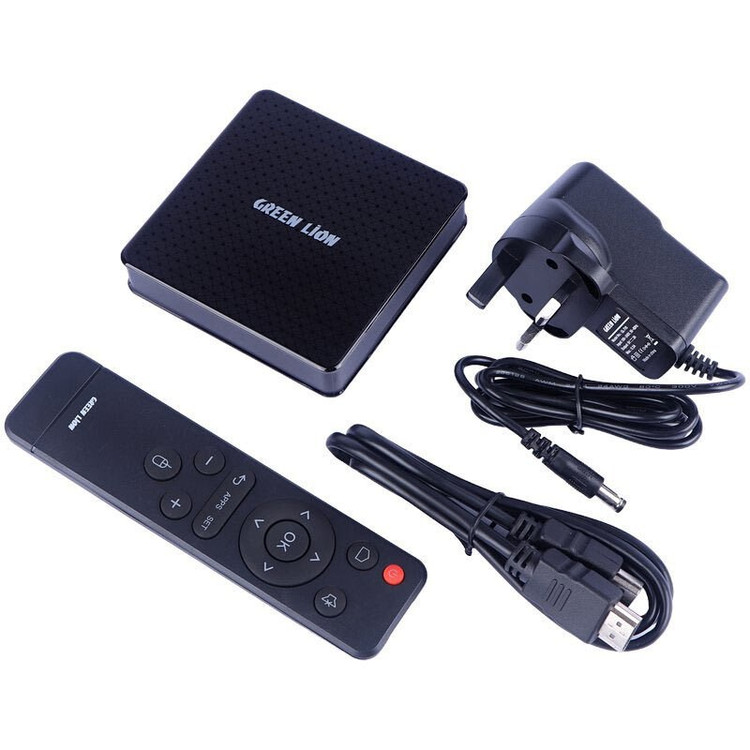 اندروید باکس گرین لاین مدل GNANDTVBOX ظرفیت ۱۶ گیگابایت با ریموت