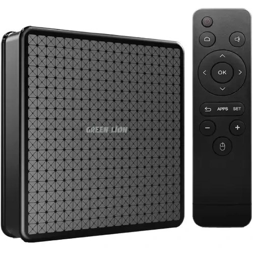 اندروید باکس گرین لاین مدل GNANDTVBOX ظرفیت ۱۶ گیگابایت با ریموت
