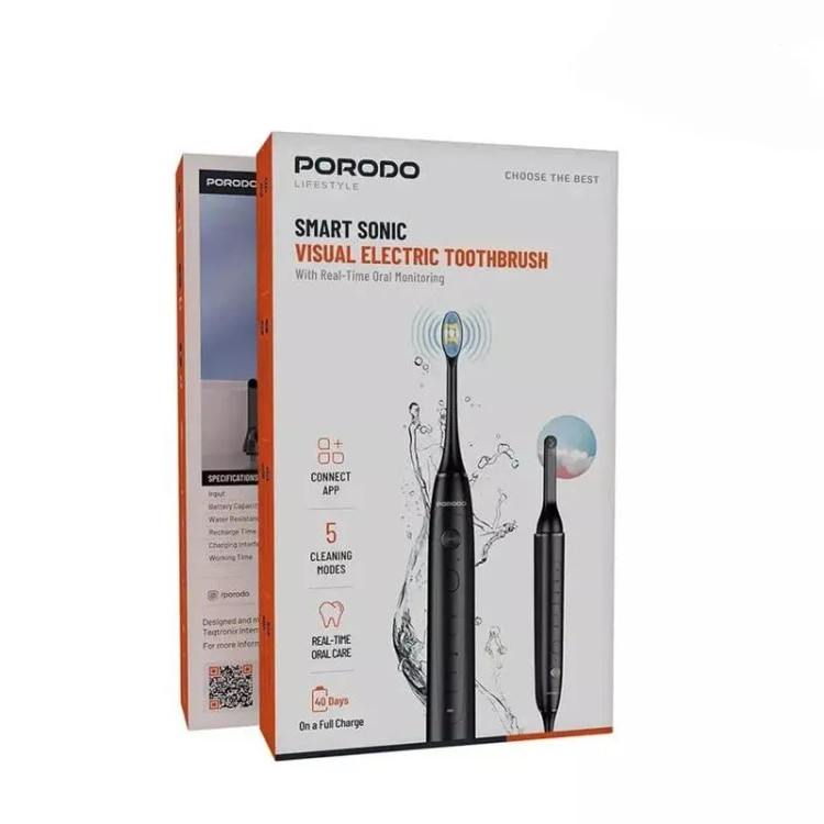 مسواک برقی هوشمند با دوربین — Porodo Smart Sonic Visual Electric Brush