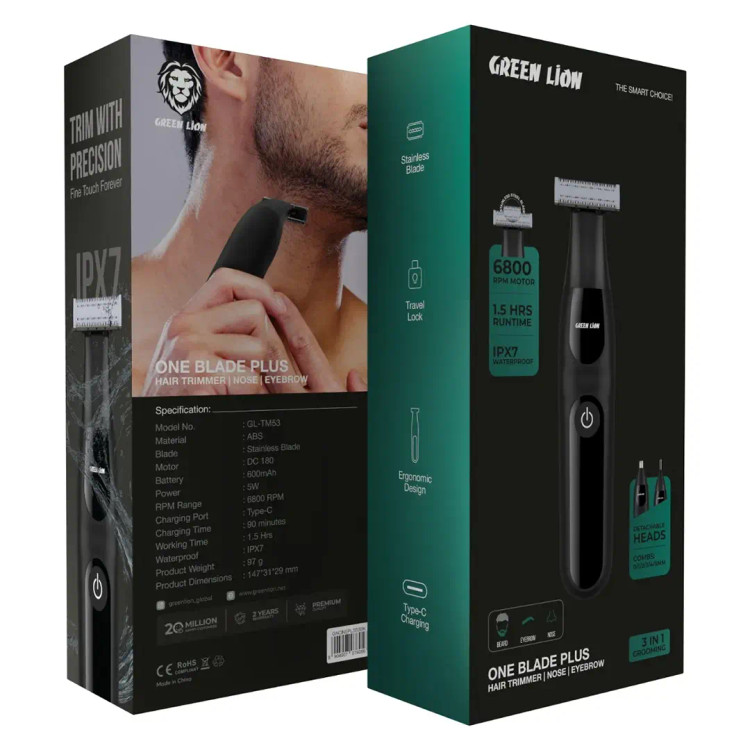 ماشین اصلاح چندکاره گرین لاین مدل One Blade Plus GNONEPLS53BK