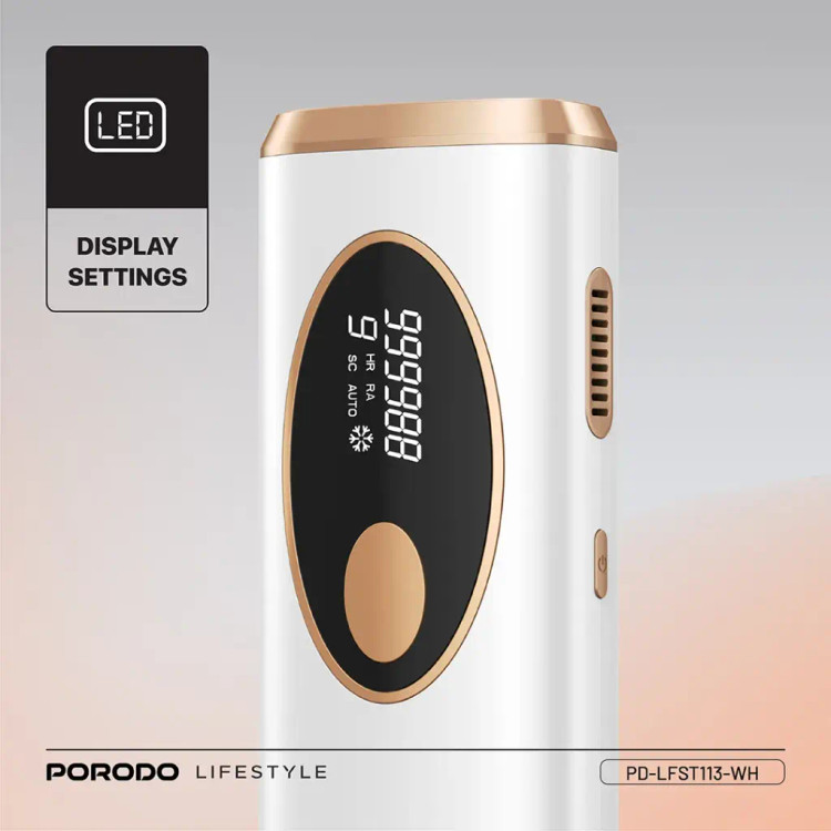 دستگاه لیزر خانگی پرودو مدل porodo hair removal advanced skin care technology lfst113