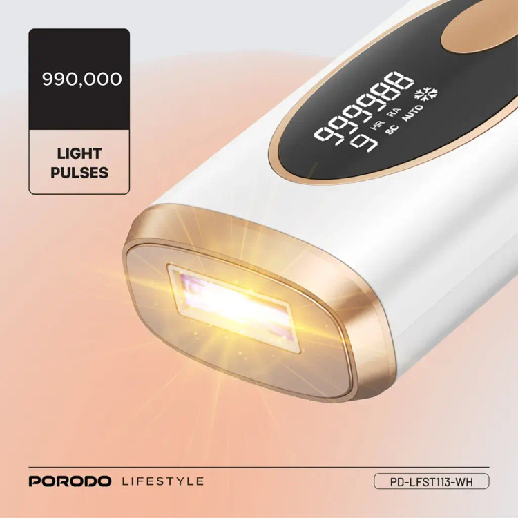 دستگاه لیزر خانگی پرودو مدل porodo hair removal advanced skin care technology lfst113