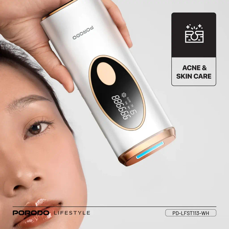 دستگاه لیزر خانگی پرودو مدل porodo hair removal advanced skin care technology lfst113