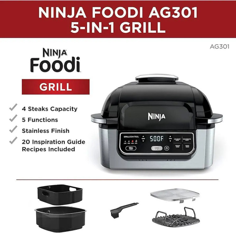 سرخ کن گریل نینجا مدل ag301