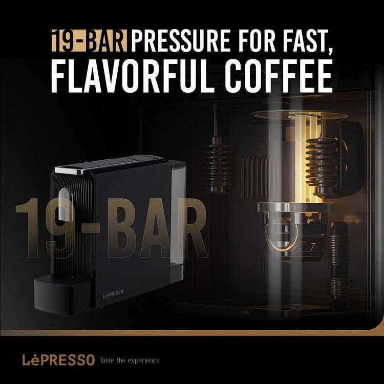 اسپرسوساز کپسولی LePRESSO BARISTO مدل LPCFFMO04SBK با فشار ۱۹ بار