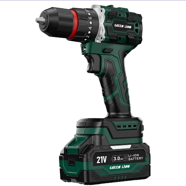 دریل چکشی شارژی گرین لاین مدل GD-12 Edge Pro | موتور براشلس و ست ۶۹ تکه متعلقات
