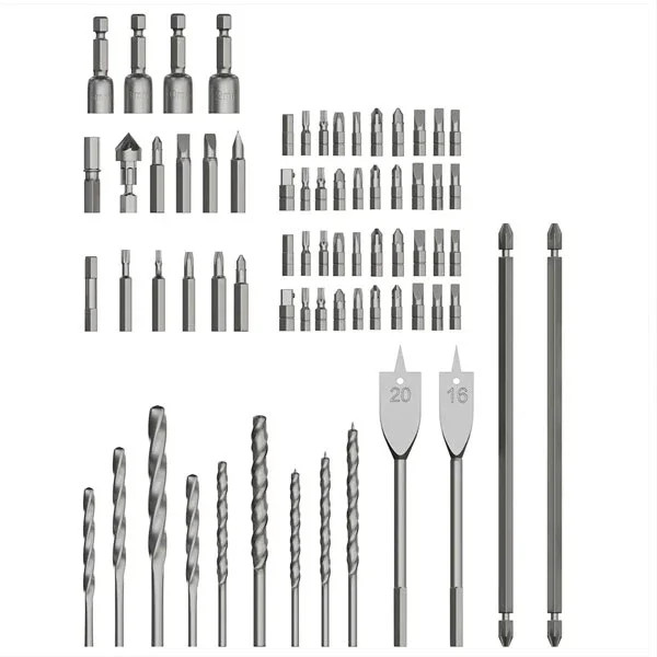 دریل چکشی شارژی گرین لاین مدل GD-12 Edge Pro | موتور براشلس و ست ۶۹ تکه متعلقات