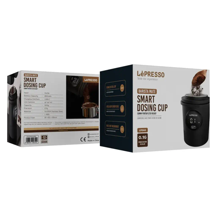 ترازوی هوشمند لپرسو مدل Smart Dosing Cup | قیف دوزینگ دیجیتال با دقت ۰.۱ گرم