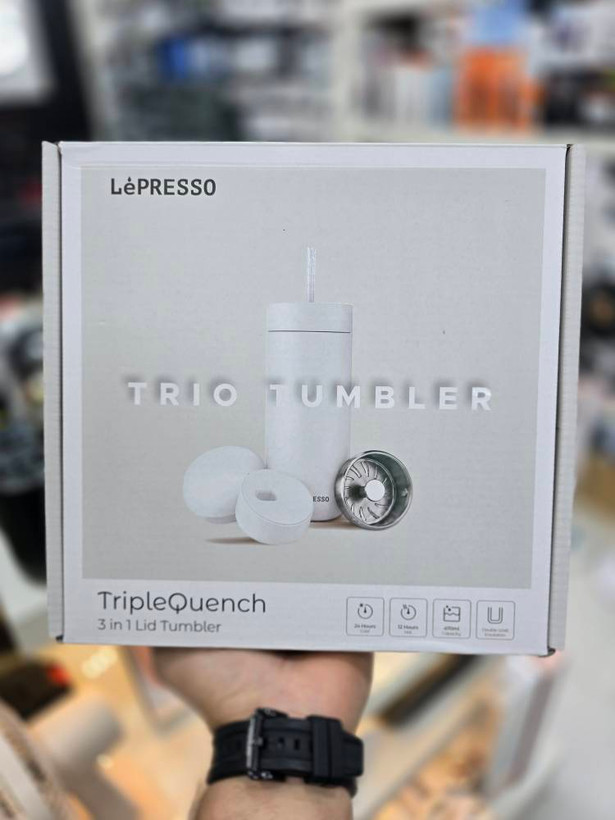 تراول ماگ یا فلاسک ۳ کاره برند LePRESSO مدل TripleQuench (Trio Tumbler)