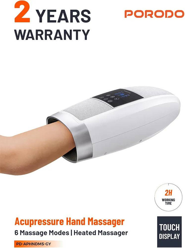 ماساژور گرمایشی دست و انگشتان برند پرودو مدل PD-APHNDMS-GY
