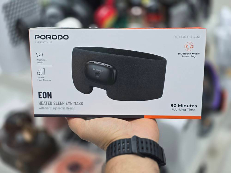 چشمبند خواب گرمایشی و هوشمند مدل PDLFSTAR23 برند porodo