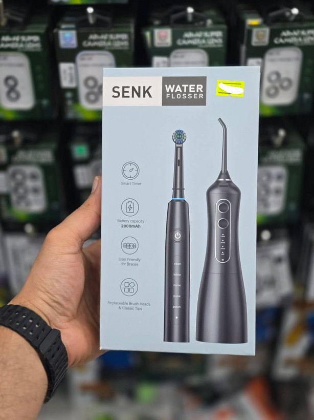 ست مسواک برقی و واترفلاسر SENK مدل 1001